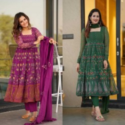 Designer Printed Anarkali Suit